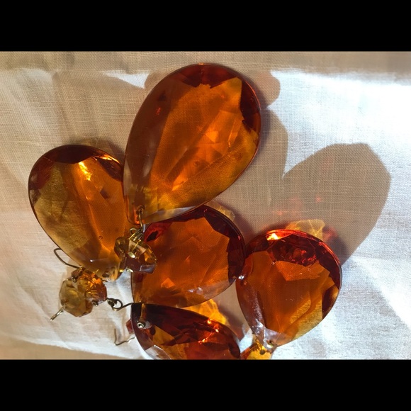 🌟🤩VINTAGE SMOKEY TOPAZ COLOURED CRYSTAL’S 🍁AMAZING LIGHT CATCHERS ~ CRYSTALS - Picture 6 of 16